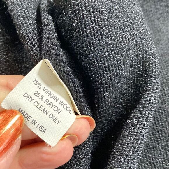 EL Ana Occasion Evening  Studded Embellished Jacket Rhinestone Buttons Black M - Picture 13 of 14